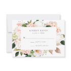 Spring Blush Floral Wedding RSVP Card