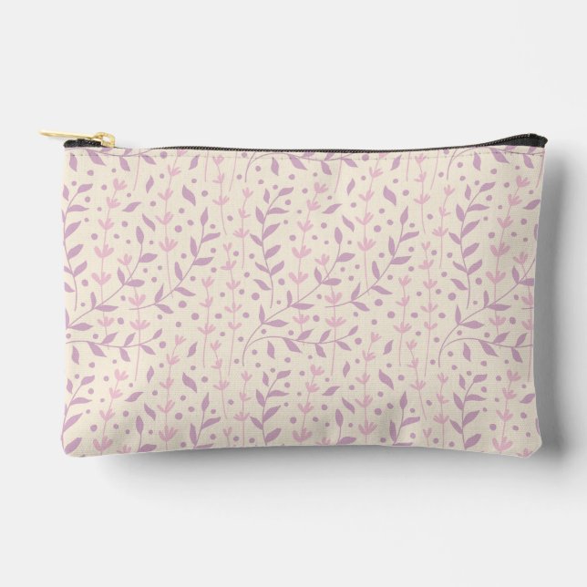 Spring Blush Meadow Branches Accessory Pouch (Front)