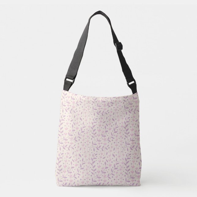 Spring Blush Meadow Branches Crossbody Bag (Front)