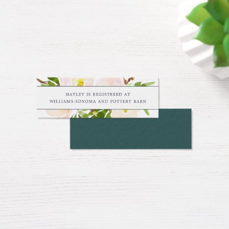 Spring Blush Registry Insert Cards