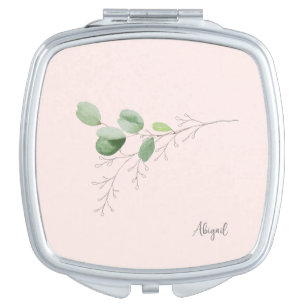 Spring Botanical Blush Compact Mirror