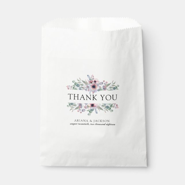 Spring Botanical Favor Bag (Front)
