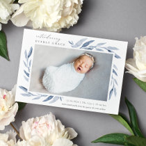 Spring Botanical | Photo Birth Announcement