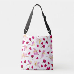 Spring Botanical Wildflowers Petal Blossoms Crossbody Bag