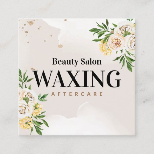 Spring Botox Aftercare Card