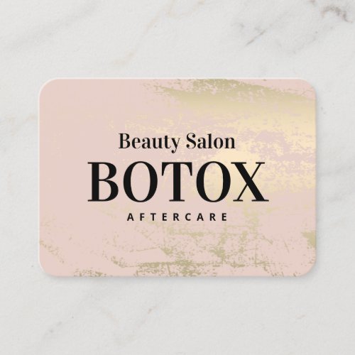 Spring Botox Aftercare Instructions Business Card