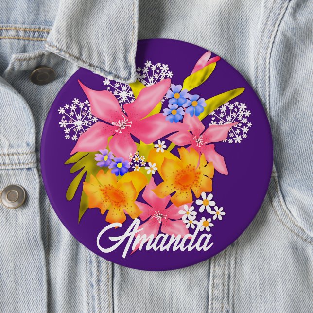 Spring bouquet button (In Situ)