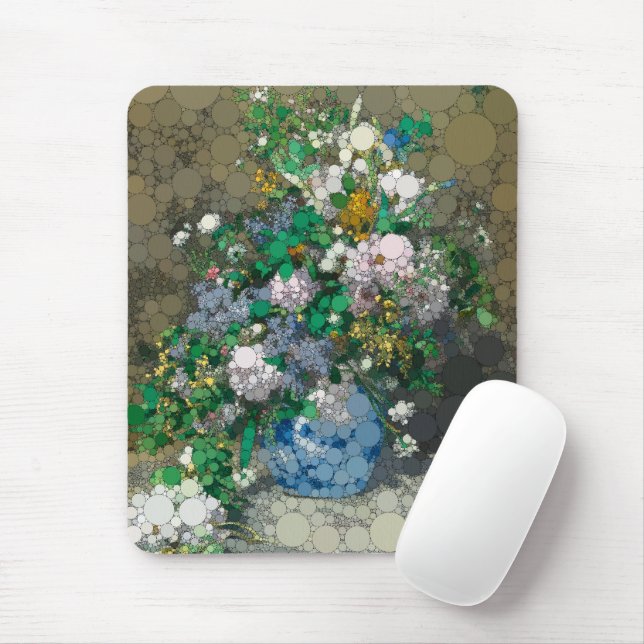 Spring Bouquet by After Pierre-Auguste Renoir Mouse Pad (With Mouse)