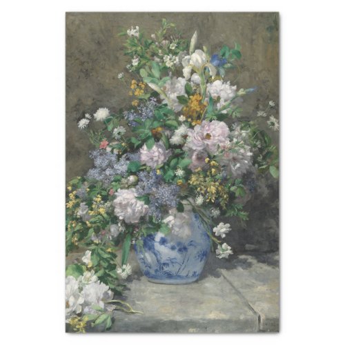 Spring Bouquet by Auguste Renoir Tissue Paper