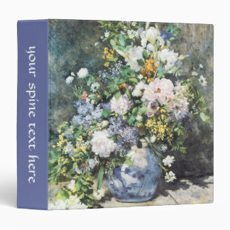 Spring Bouquet by Pierre Renoir, Vintage Flowers 3 Ring Binder