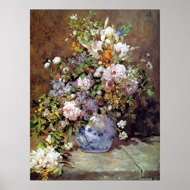 Spring Bouquet by Renoir Fine Art Print (Front)