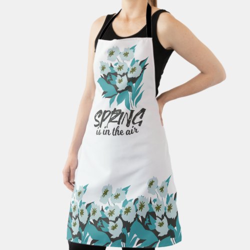 Spring Bouquet Charm _ Spring is in the Air Floral Apron