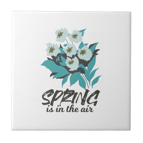 Spring Bouquet Charm _ Spring is in the Air Floral Ceramic Tile