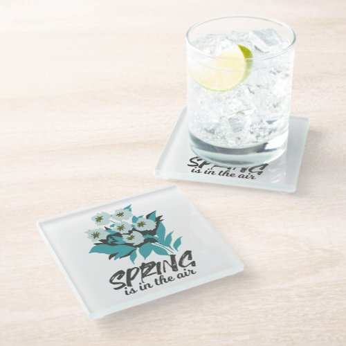 Spring Bouquet Charm _ Spring is in the Air Floral Glass Coaster