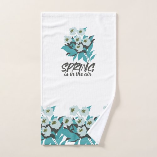 Spring Bouquet Charm _ Spring is in the Air Floral Hand Towel