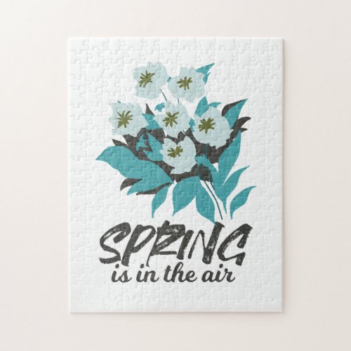 Spring Bouquet Charm _ Spring is in the Air Floral Jigsaw Puzzle