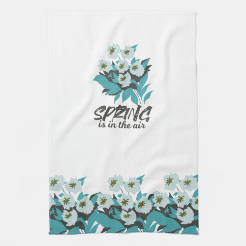 Spring Bouquet Charm _ Spring is in the Air Floral Kitchen Towel