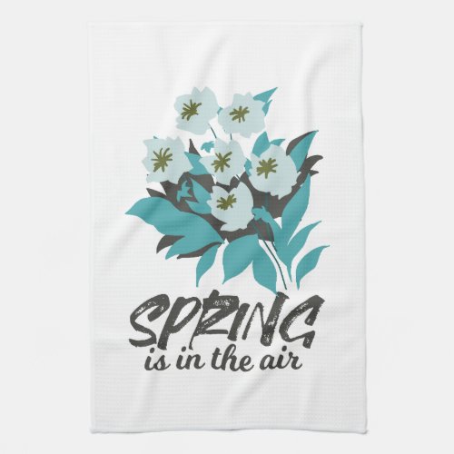Spring Bouquet Charm _ Spring is in the Air Floral Kitchen Towel