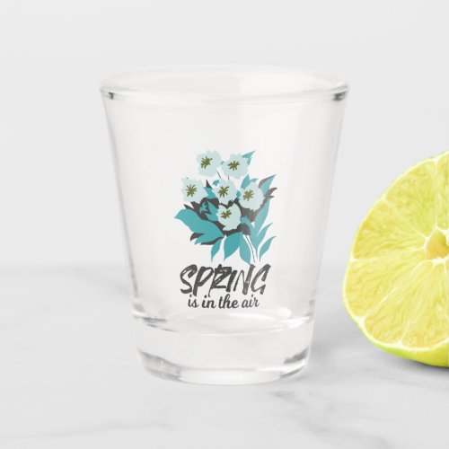 Spring Bouquet Charm _ Spring is in the Air Floral Shot Glass