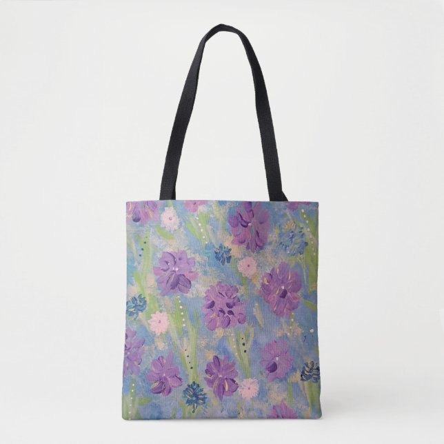 Spring Bouquet Floral Tote Bag (Front)