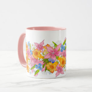 Spring bouquet mug