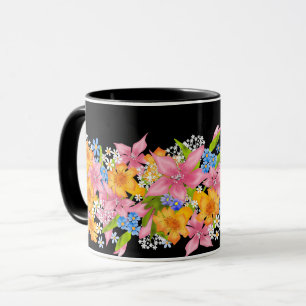 Spring bouquet mug