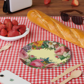 Spring Bouquet Paper Plate