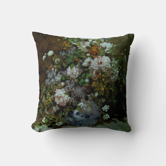 Spring Bouquet Throw Pillow (Front)