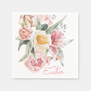 Spring Bouquet Tulip Watercolor Easter Napkins