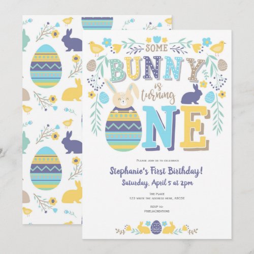 Spring, boy 1st birthday, Easter, Bunny