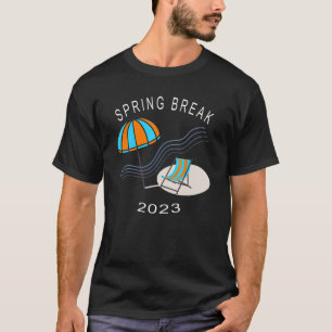 Spring Break 2023 Beach Chair Umbrella Artwork T-Shirt