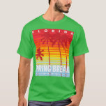 Spring Break 2023 Florida Palm Trees Artwork  T-Shirt