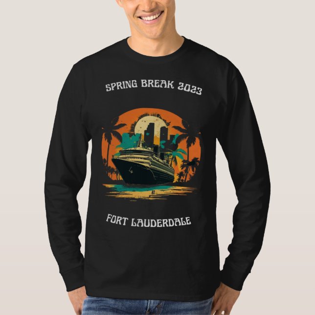 Spring Break 2023 Fort Lauderdale Florida Cruise T-Shirt (Front)