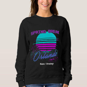 Spring Break 2026 Orlando After Dark Retro Synth Sweatshirt