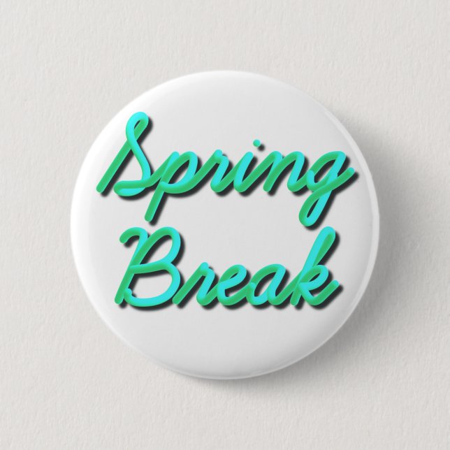 Spring Break 3D Button (Front)
