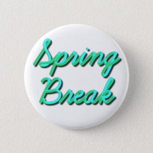Spring Break 3D Button