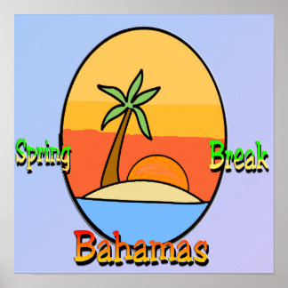 Spring Break Bahamas Poster