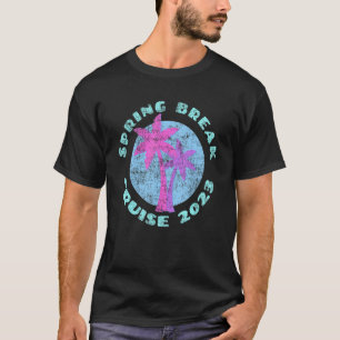 Spring Break Cruise 2023 Vintage Vaporwave Graphi T-Shirt