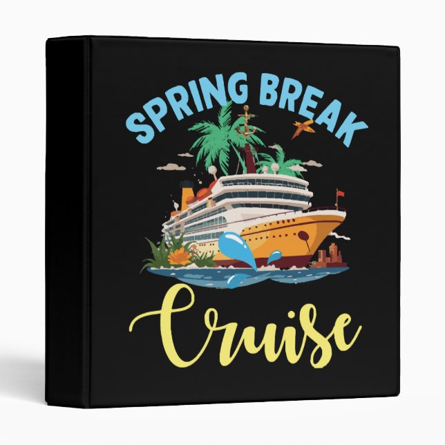 Spring Break Cruise 3 Ring Binder (Front/Spine)