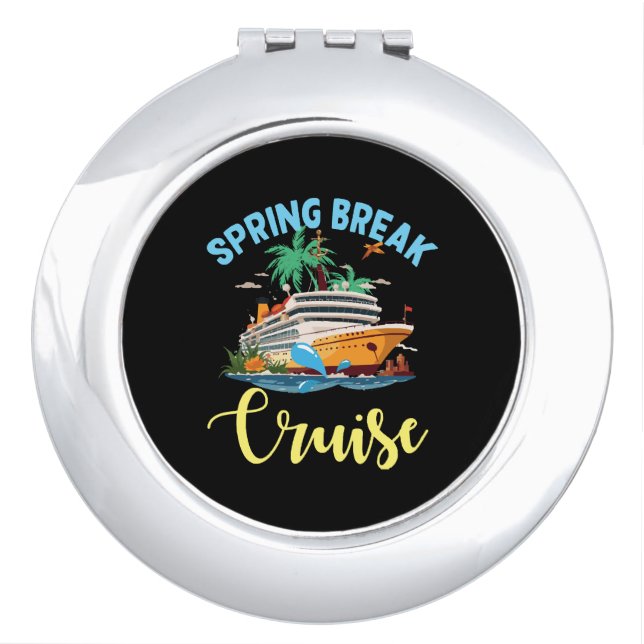 Spring Break Cruise Compact Mirror (Front)