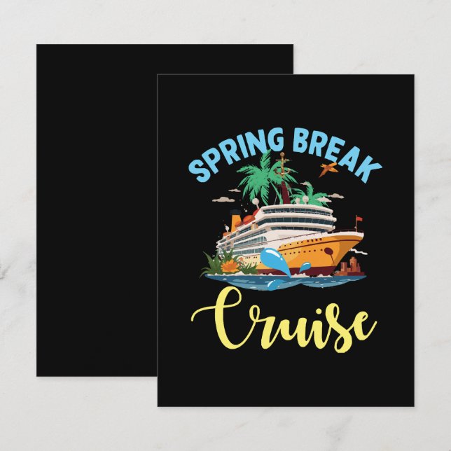 Spring Break Cruise Enclosure Card (Front/Back)