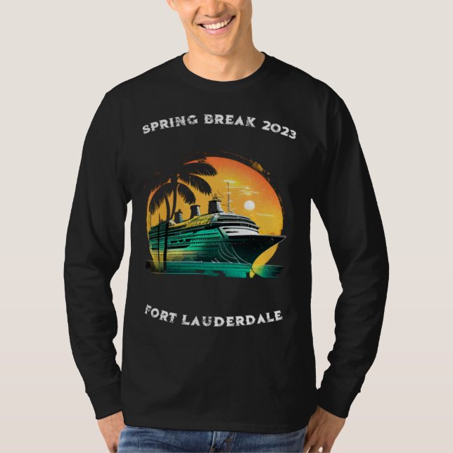 Spring Break Cruise Fort Lauderdale Florida 2023 T-Shirt (Front)