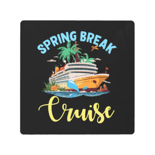 Spring Break Cruise Metal Print