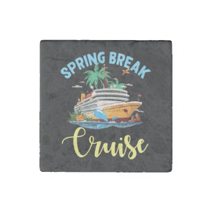 Spring Break Cruise Stone Magnet