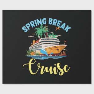 Spring Break Cruise Wrapping Paper