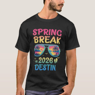 Spring Break Destin 2026 Vacation Trip Sunglasses  T-Shirt