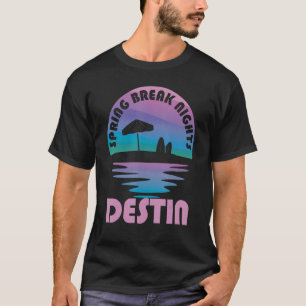 Spring Break Destin Sunset Vintage Matching Women T-Shirt