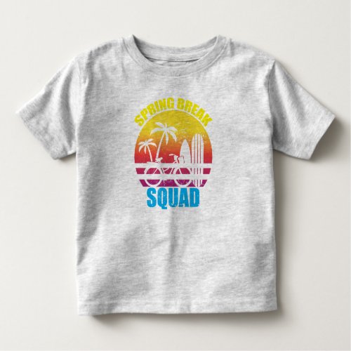 Spring Break Family Squad 2024 Beach Summer Toddler T_shirt