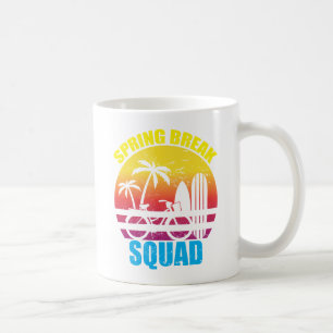 Spring Break Family Squad 2024 Beach Summer Trips Coffee Mug