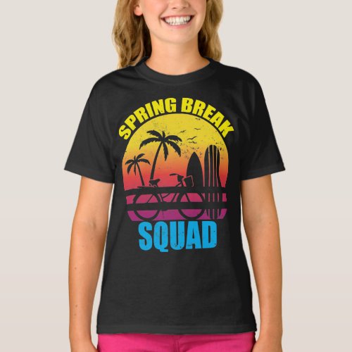 Spring Break Family Squad 2024 Beach Summer Trips T_Shirt
